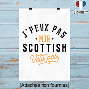 Affiche j peux pas scottish