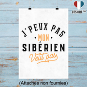 Affiche j peux pas siberien