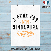 Affiche j peux pas singapura