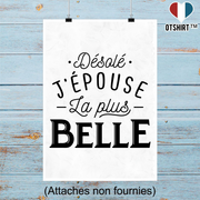 Affiche j'épouse la plus belle