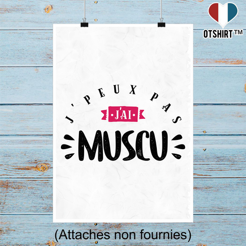 Affiche j'ai muscu