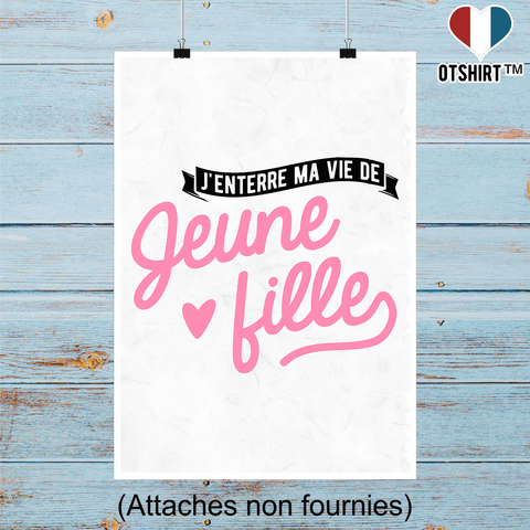 Affiche j'enterre ma vie de jeune fille