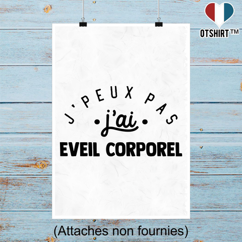 Affiche j'peux pas j'ai éveil corporel 2