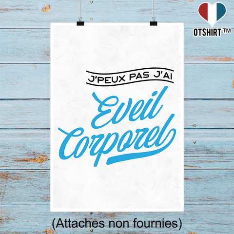 Affiche j'peux pas j'ai éveil corporel