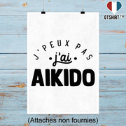 Affiche j'peux pas j'ai aïkido 2