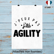 Affiche j'peux pas j'ai agility 2