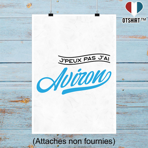 Affiche j'peux pas j'ai aviron