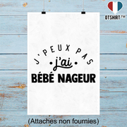 Affiche j'peux pas j'ai bébé nageur 2