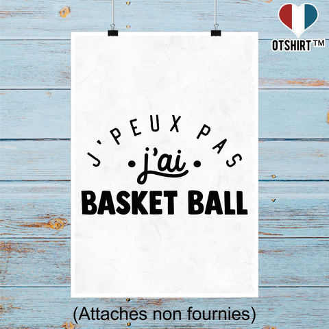 Affiche j'peux pas j'ai basket ball 2