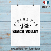 Affiche j'peux pas j'ai beach volley 2