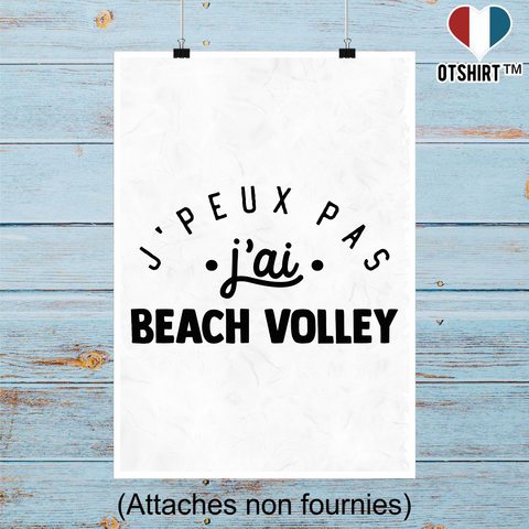 Affiche j'peux pas j'ai beach volley 2