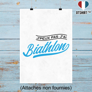 Affiche j'peux pas j'ai biathlon