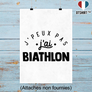 Affiche j'peux pas j'ai biathlon 2