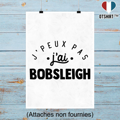 Affiche j'peux pas j'ai bobsleigh 2