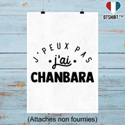 Affiche j'peux pas j'ai chanbara 2