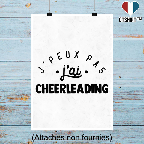 Affiche j'peux pas j'ai cheerleading 2
