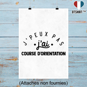 Affiche j'peux pas j'ai course d'orientation 2