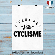 Affiche j'peux pas j'ai cyclisme 2
