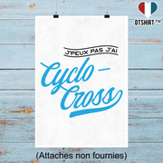 Affiche j'peux pas j'ai cyclo-cross