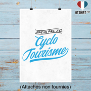 Affiche j'peux pas j'ai cyclo tourisme