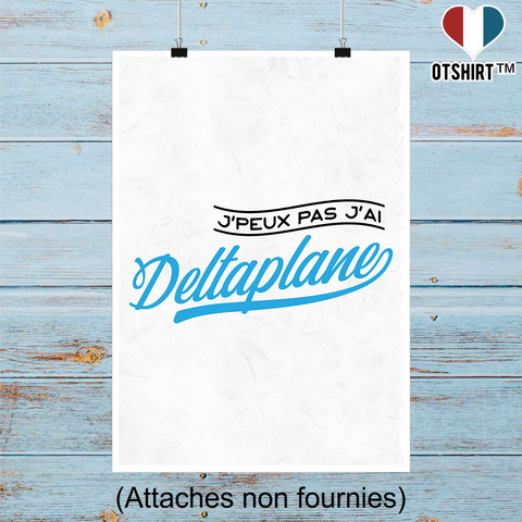 Affiche j'peux pas j'ai deltaplane