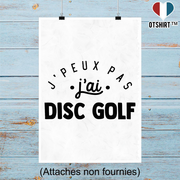 Affiche j'peux pas j'ai disc golf 2