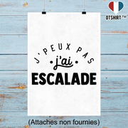 Affiche j'peux pas j'ai escalade 2