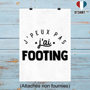 Affiche j'peux pas j'ai footing 2