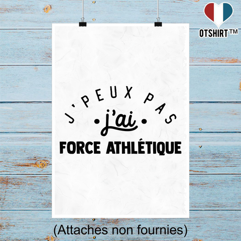 Affiche j'peux pas j'ai force athlétique 2