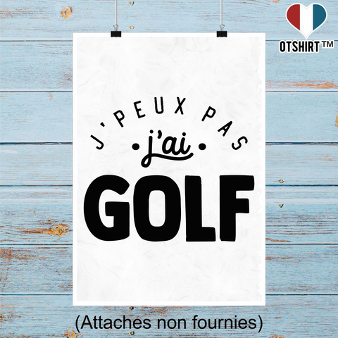 Affiche j'peux pas j'ai golf 2