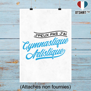 Affiche j'peux pas j'ai gymnastique artistique