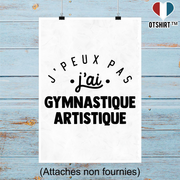 Affiche j'peux pas j'ai gymnastique artistique 2