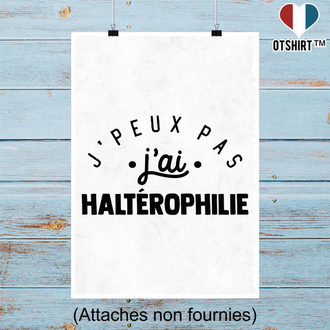 Affiche j'peux pas j'ai haltérophilie 2