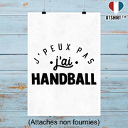 Affiche j'peux pas j'ai handball 2