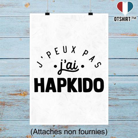 Affiche j'peux pas j'ai hapkido 2