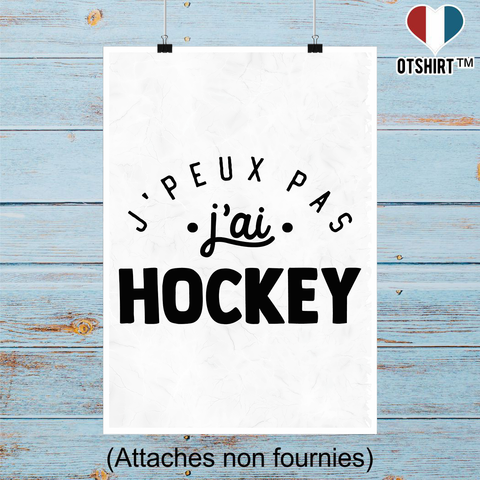 Affiche j'peux pas j'ai hockey 2