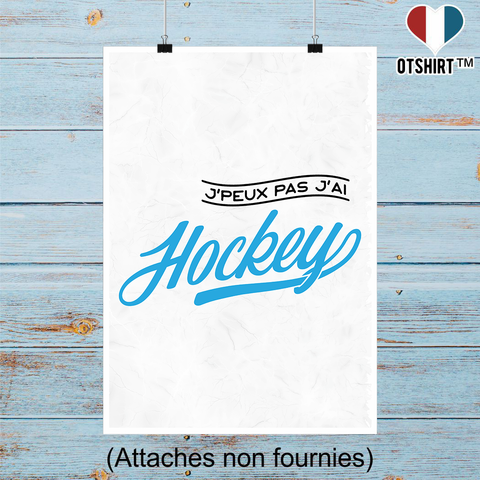 Affiche j'peux pas j'ai hockey