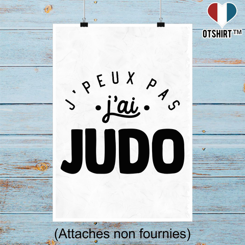 Affiche j'peux pas j'ai judo 2