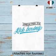 Affiche j'peux pas j'ai kick boxing