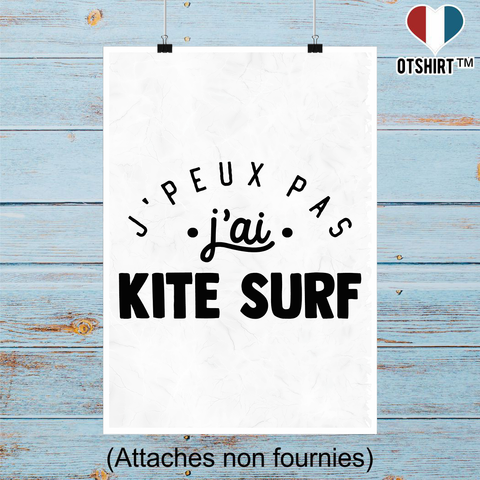 Affiche j'peux pas j'ai kite surf 2