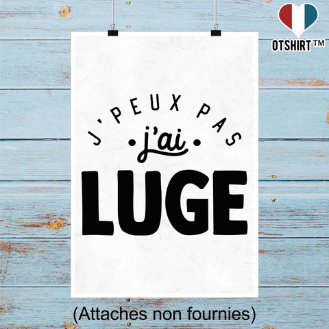 Affiche j'peux pas j'ai luge 2