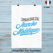 Affiche j'peux pas j'ai marche athlétique