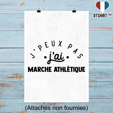 Affiche j'peux pas j'ai marche athlétique 2