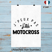 Affiche j'peux pas j'ai motocross 2