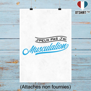 Affiche j'peux pas j'ai musculation