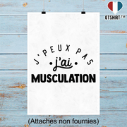 Affiche j'peux pas j'ai musculation 2