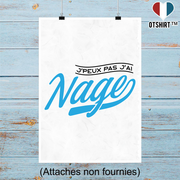 Affiche j'peux pas j'ai nage