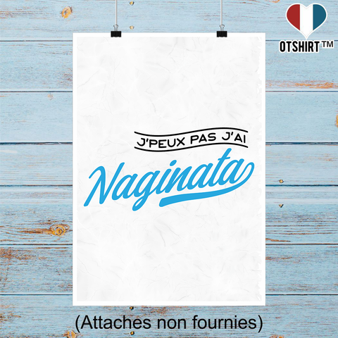 Affiche j'peux pas j'ai naginata