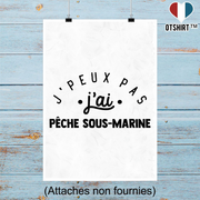 Affiche j'peux pas j'ai pêche sous marine 2