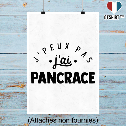 Affiche j'peux pas j'ai pancrace 2